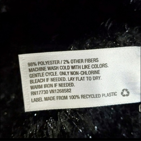 Target Black Fuzzy Embellished Christmas Sweater M - Picture 5 of 7